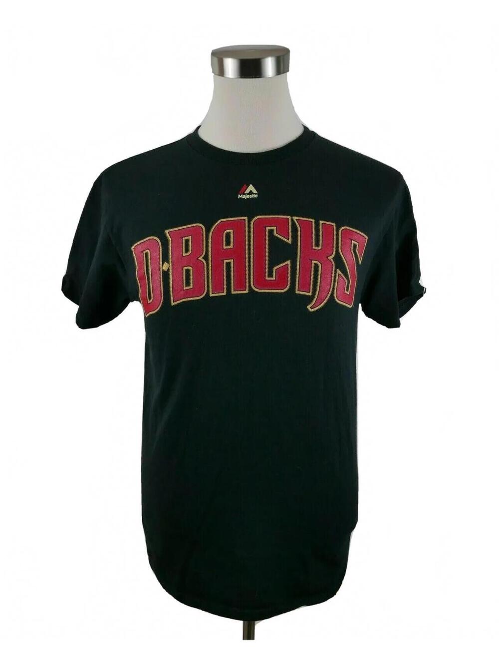 MLB Arizona Diamondbacks Mens Black T Shirt by Majestic Medium